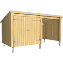 Nordic Multi Garden Shed 2 Modules With Double Door And Accessories 9.5m² - 1 Set