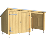 Nordic Multi Garden Shed 2 Modules With Double Door And Accessories 9.5m²