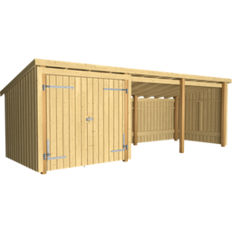 Nordic Multi Garden Shed 3 Modules With Double Door