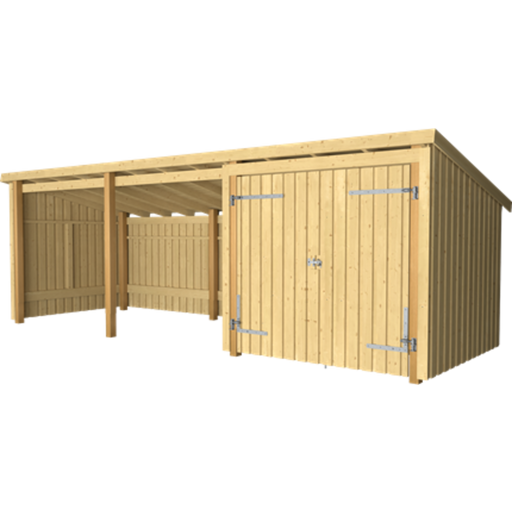 Nordic Multi Garden Shed 3 Modules With Double Door - 1 Set