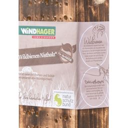 Windhager Nesting Wood for Wild Bees - 1 item