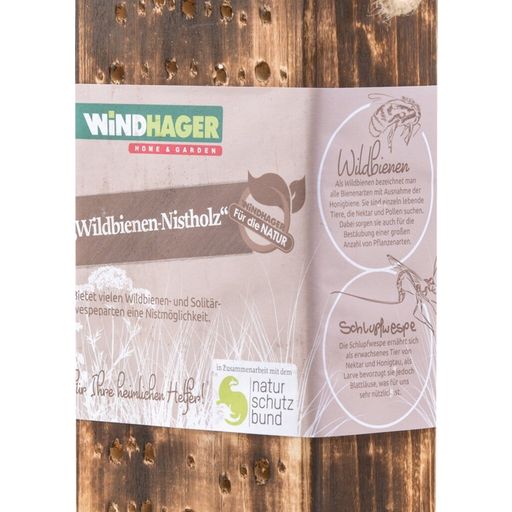 Windhager Drewniane gniazdo dla pszczół samotnic - 1 szt.