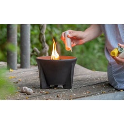 Schmelzfeuer® Noir Lave avec Verre Léger, Grand - 1 pcs