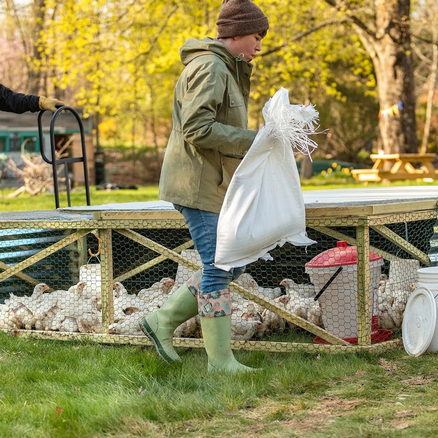 MUCK BOOTS Ženski škornji Forager - zeleni