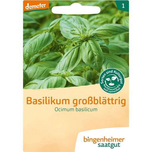 Bingenheimer Saatgut Grootbladige Basilicum - 1 Verpakking
