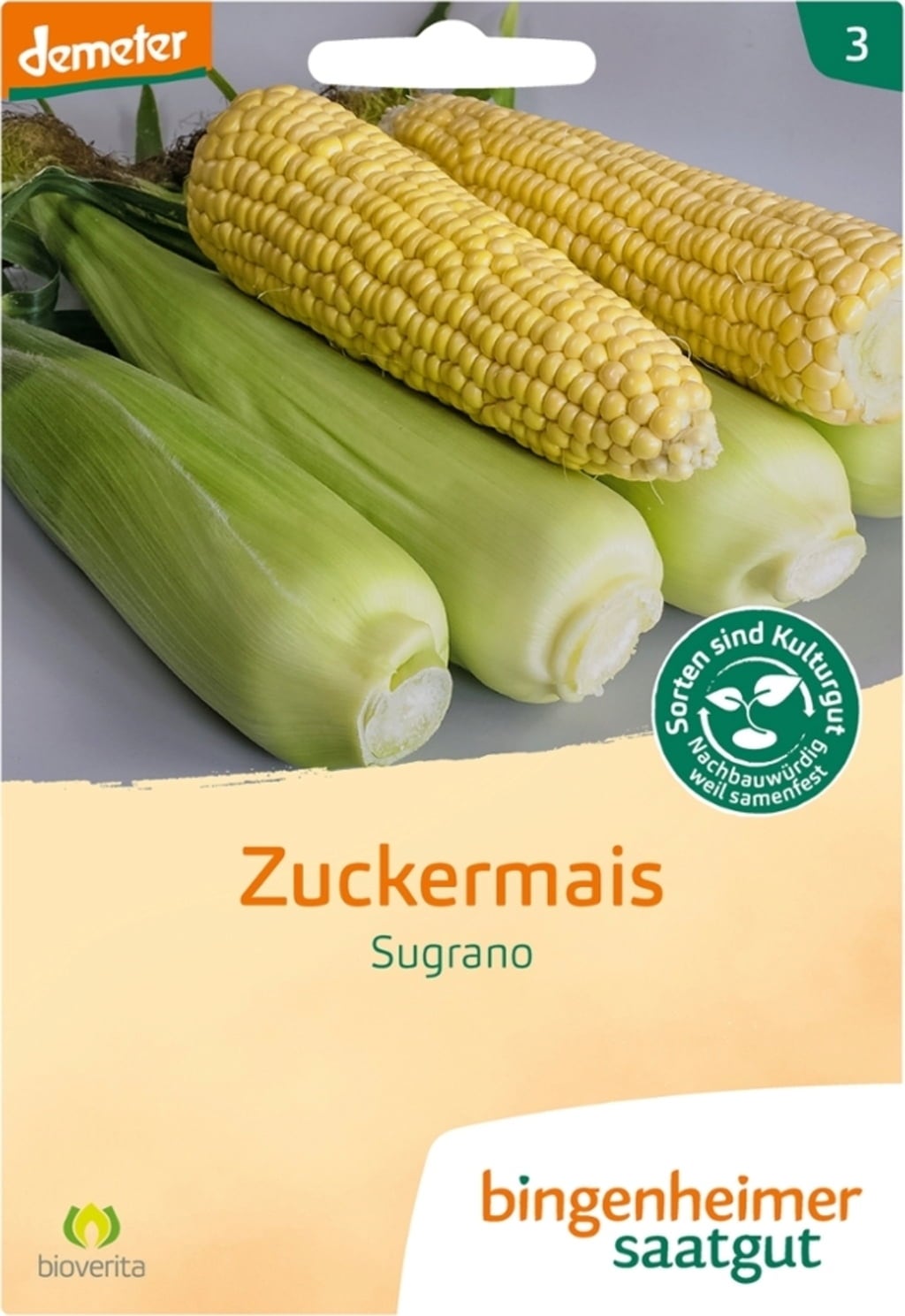 Bingenheimer Saatgut Sladka koruza "Sugrano"