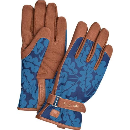 Burgon & Ball Gardening Gloves - Oak Leaf, Navy - S/M