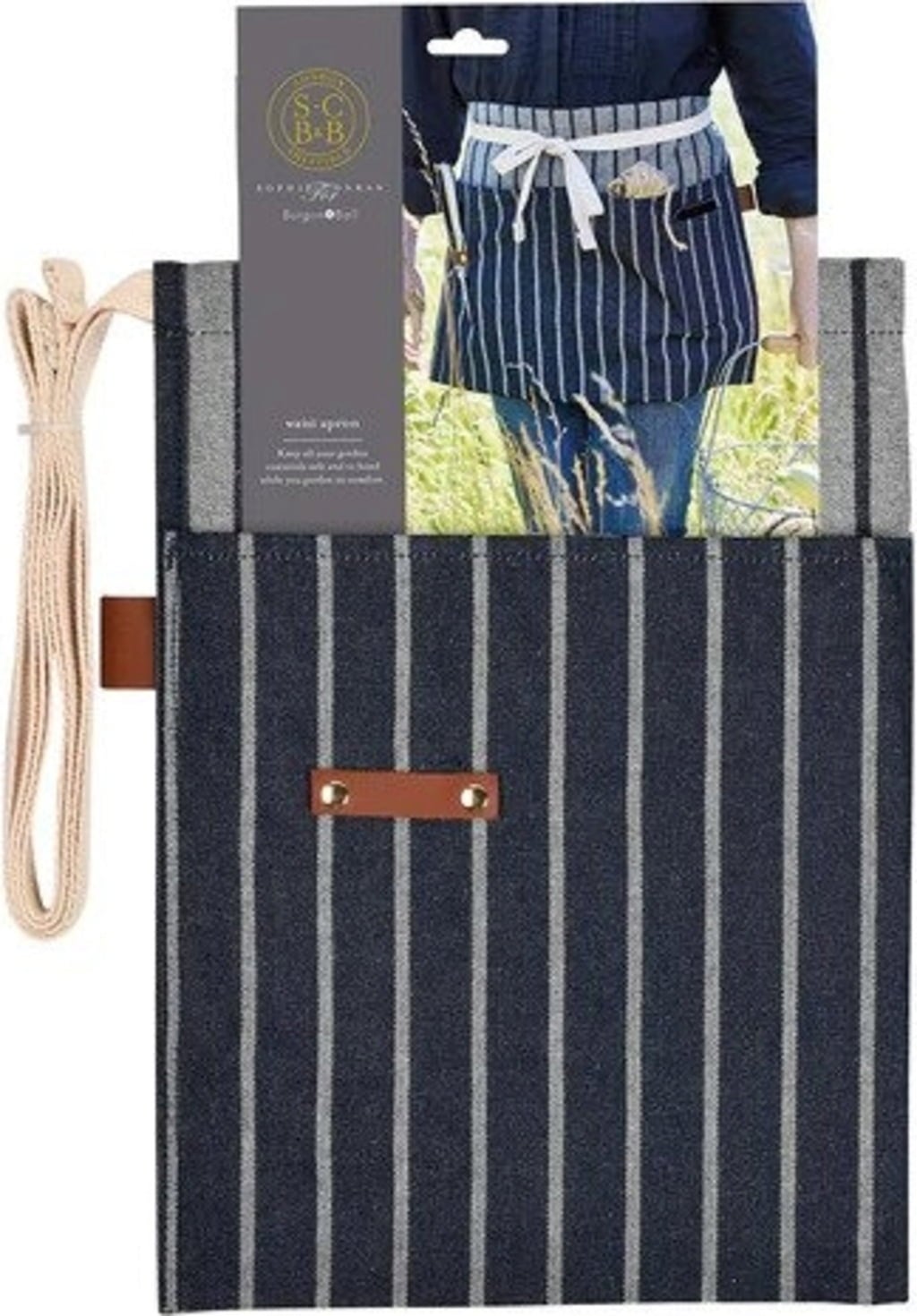 Sophie Conran - Blue Ticking Gardener's Apron - 1 item