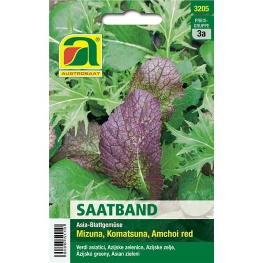 Seed Tape- Asian Leafy Vegetables - 1 Pkg