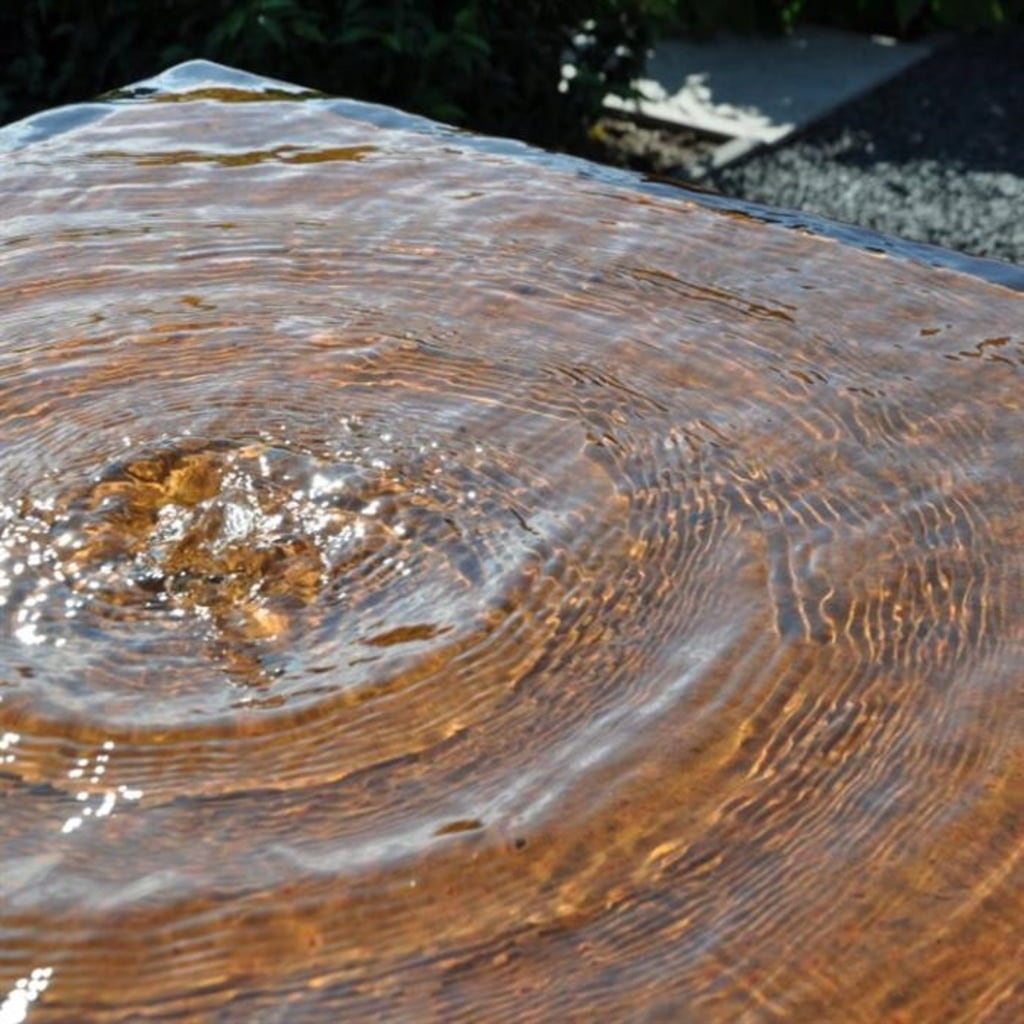 ADEZZ Vodni blok iz jekla Corten - 70 x 70 x 70 cm