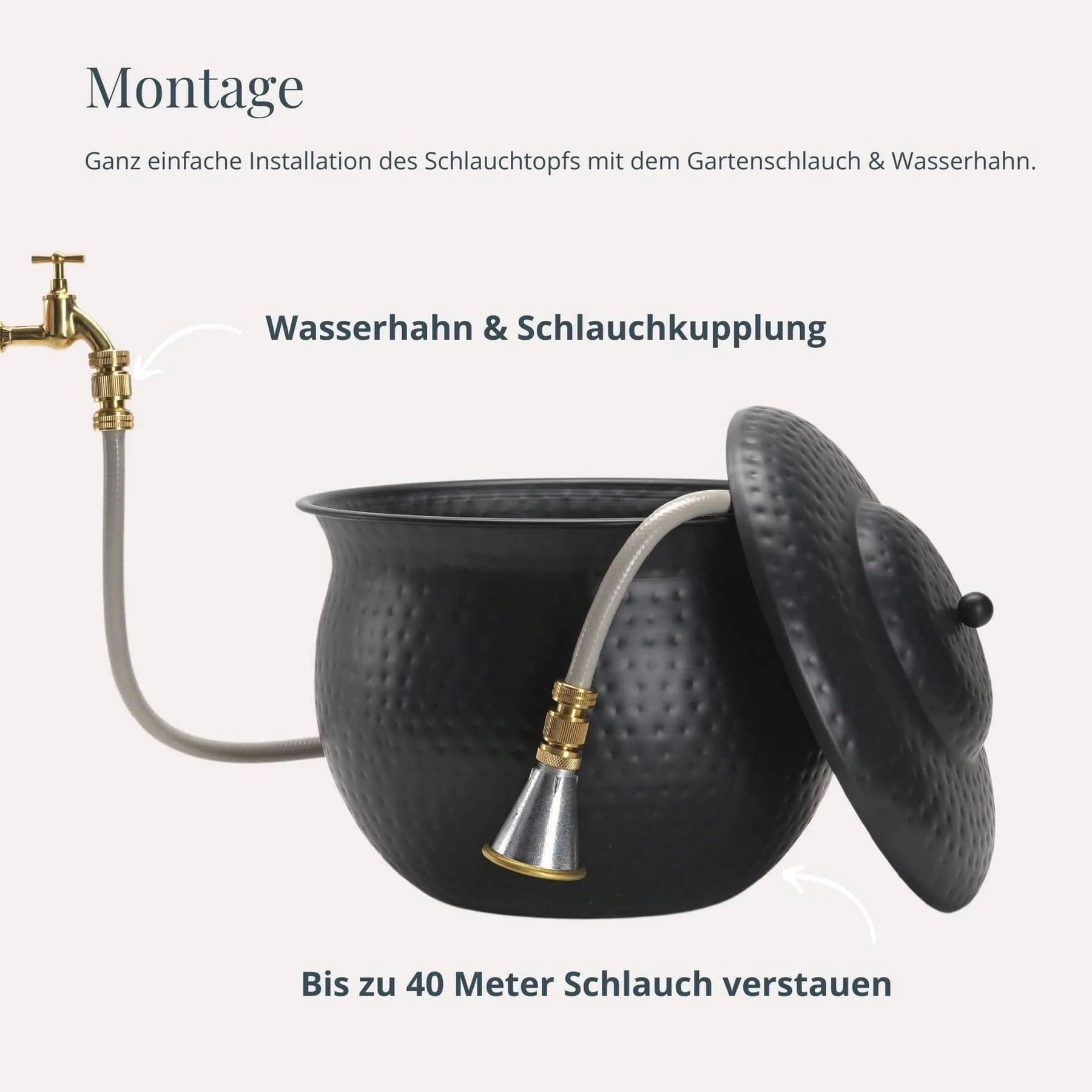 Livlig Round Hose Pot - Anthracite