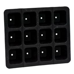 FAIR ZONE Natural Rubber Seedling Pot Tray - Large - 12 pots