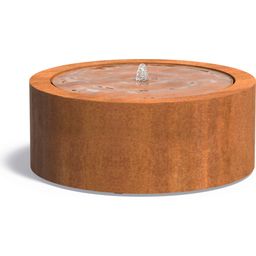 ADEZZ Wassertisch Rund aus Corten Stahl - 100 x 40 cm