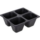FAIR ZONE Natural Rubber Seedling Pot Tray - Large - 4 pots