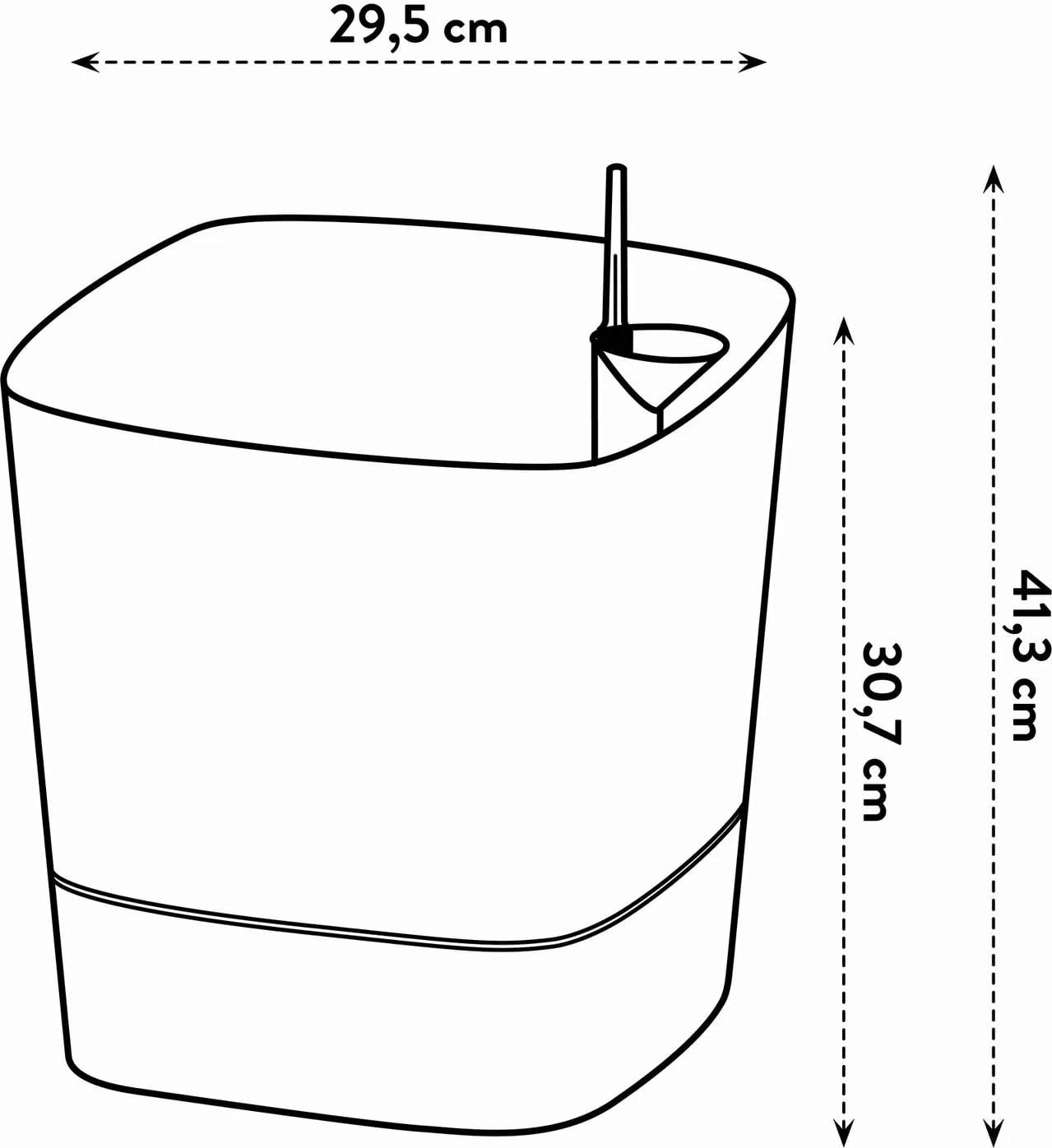 elho Pot GREENSENSE Aqua Care Carré - 30 cm
