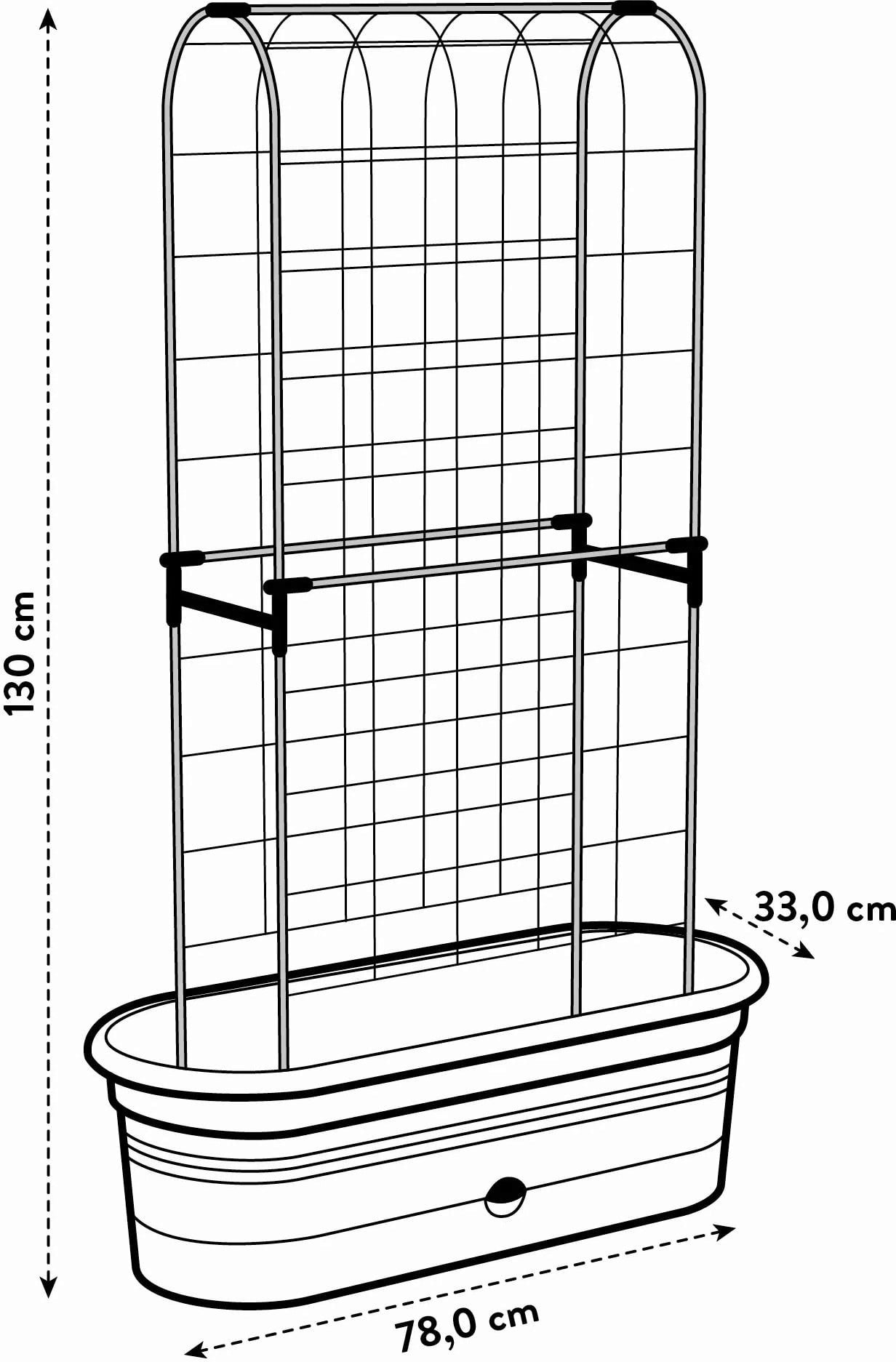 elho green basics veggie wall 80 cm - 1 item