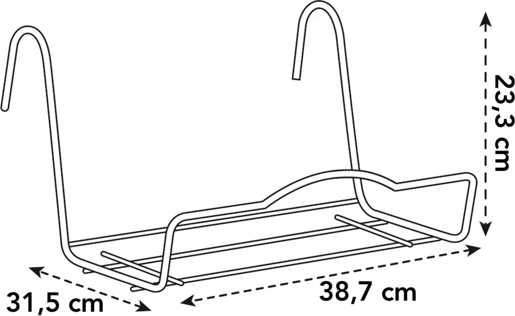 elho Balcony Support for Barcelona 50 cm - Anthracite