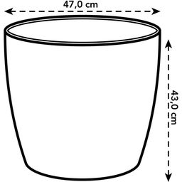 Kvetináč brussels round 47 cm (s kolieskami)