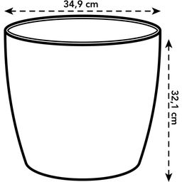 Kvetináč brussels round 35 cm (s kolieskami)