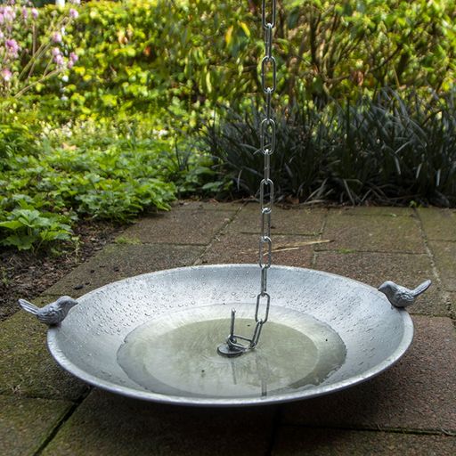 Esschert Design Rainwater Chain with a Bird Bath - 1 item