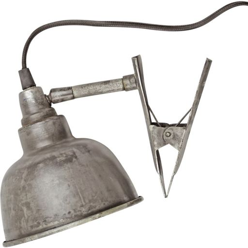 Strömshaga Wandlampe mit Clip - Silber