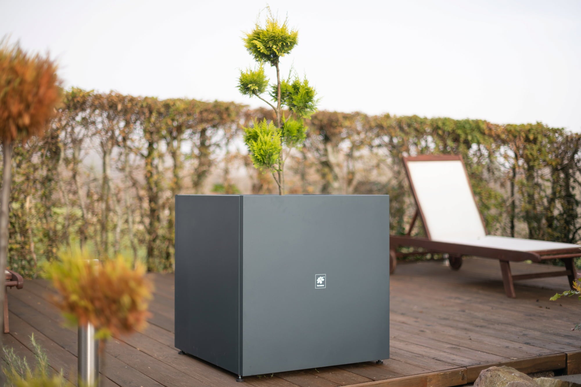 Herstera Jardinière Cube 70 x 70 x 70 - Anthracite