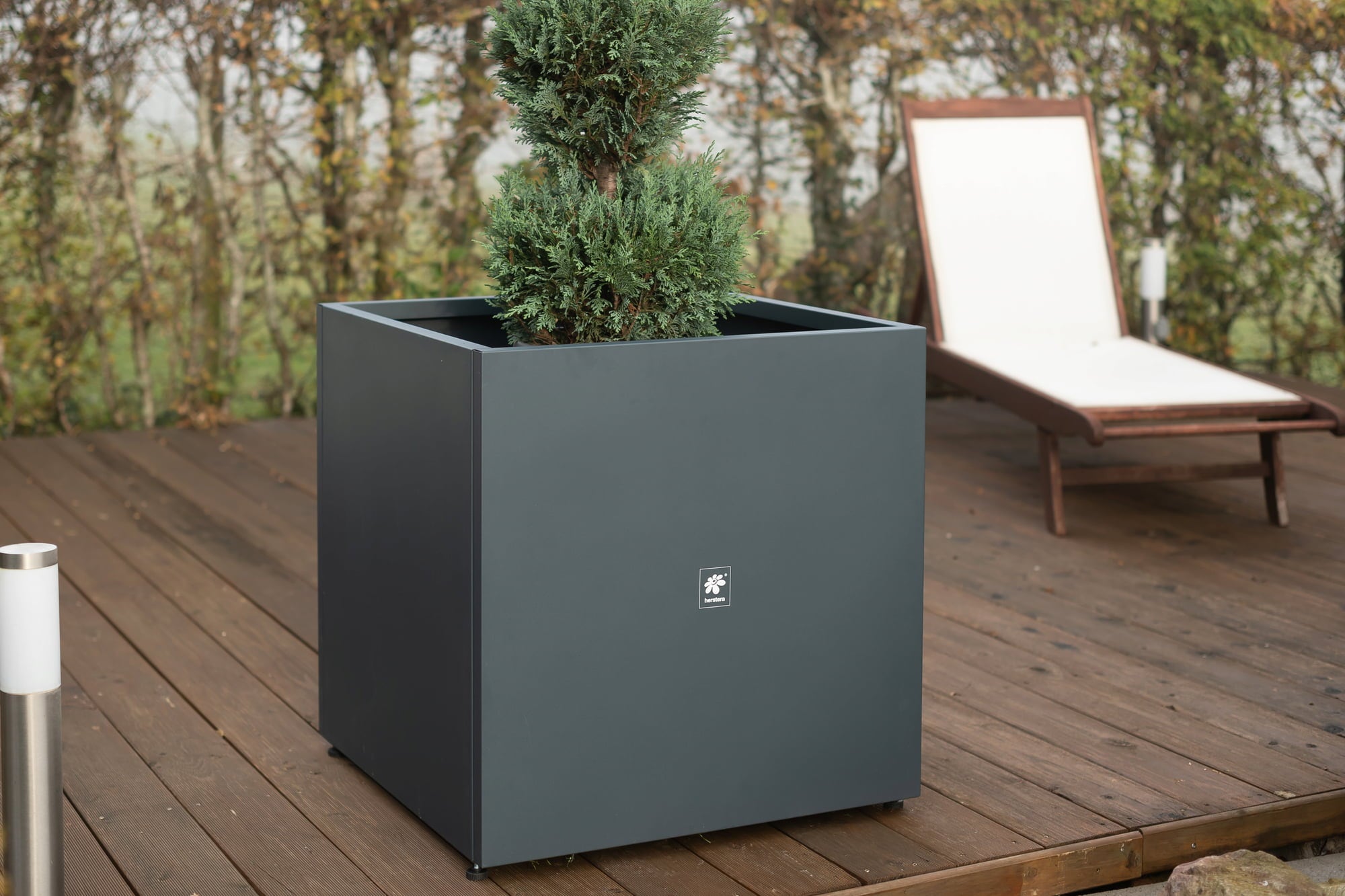 Herstera Jardinière Cube 70 x 70 x 70 - Anthracite
