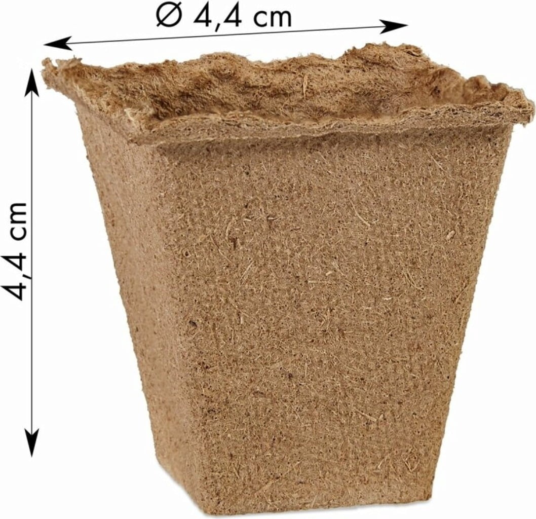 Own Grown Biodegradable Square Growing Pots  - 120 items