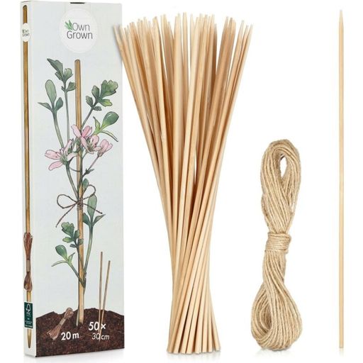 Own Grown Pflanzstäbe Bambus - 1 Set