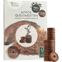 Own Grown Kokos Quelltabletten - 36 Stück