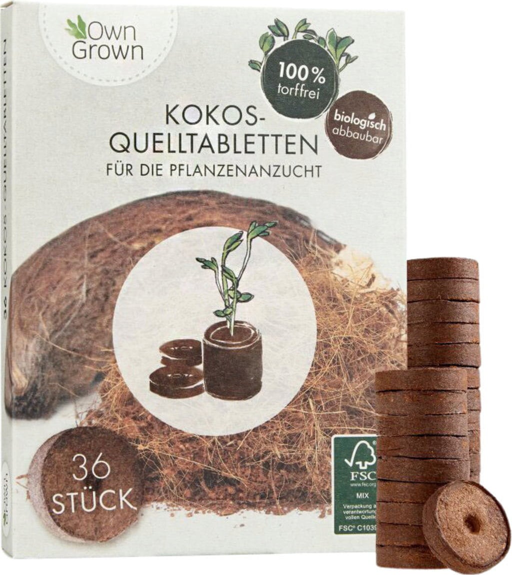 Own Grown Kokos Quelltabletten