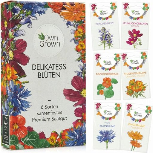Own Grown Delikatess-Blüten 6er Saatgut-Set - 1 Set