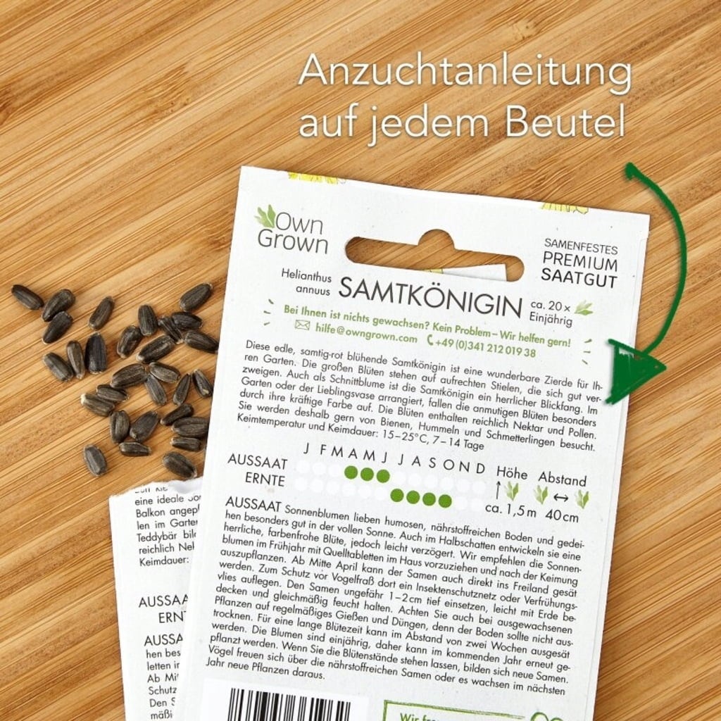 Own Grown Sonnenblumen 6er Saatgut-Set - 1 Set