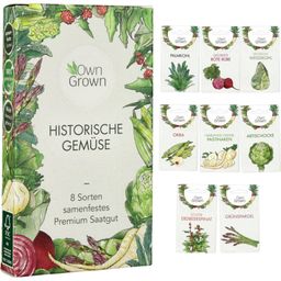 Own Grown Zgodovinska zelenjava set 8 vrst semen - 1 set.