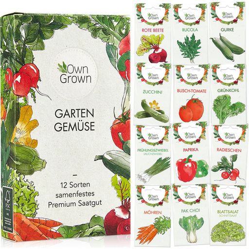 Coffret de 12 Semences - Légumes du Jardin - 1 kit