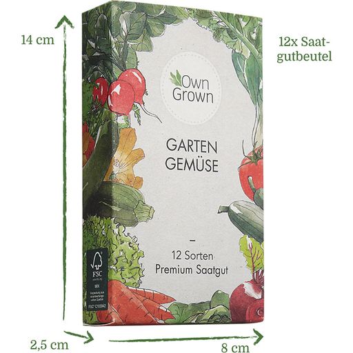 Own Grown Garden Vegetables - 12 Seed Set - 1 Set