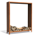 FORNO Corten Steel Wood Storage - 150 x 40 x 180 cm