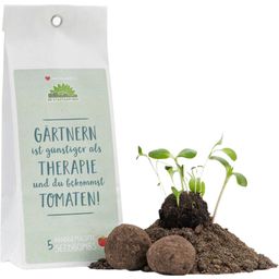 Semenske bombice "Vrtnarjenje je cenejše od terapije"