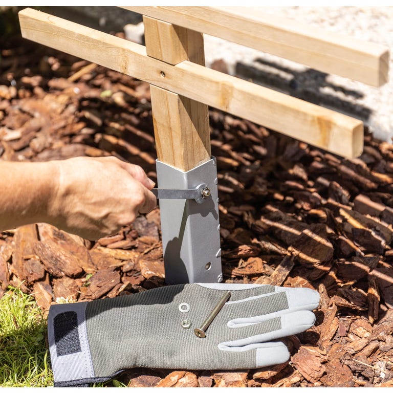 Fissaggio A Parete Per Traliccio Windhager - 4 Pezzi, Bianco, Per Giardino E Esterno - Foto 2
