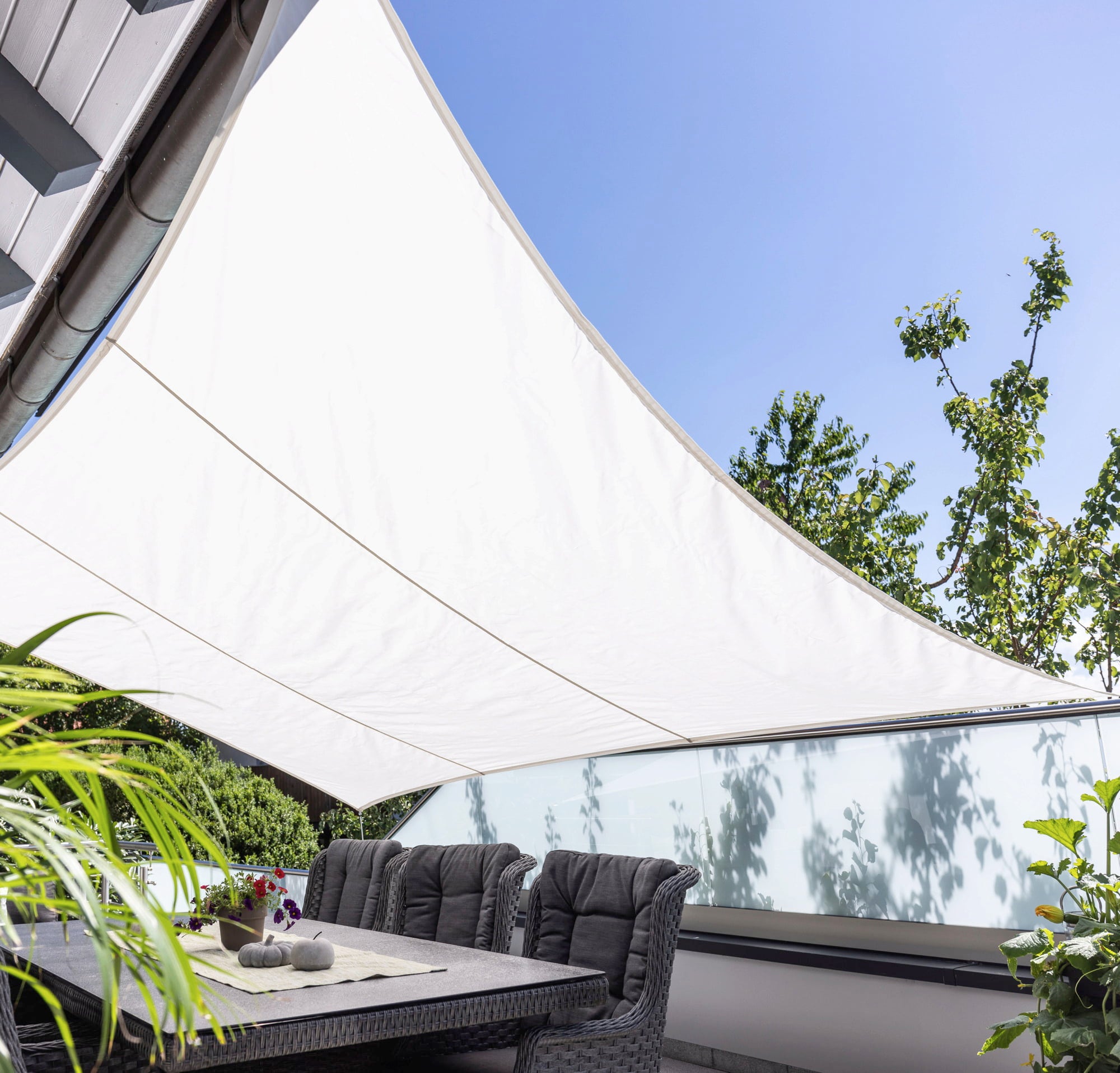 Windhager CANNES Rectangle SunSail 3x4m - White