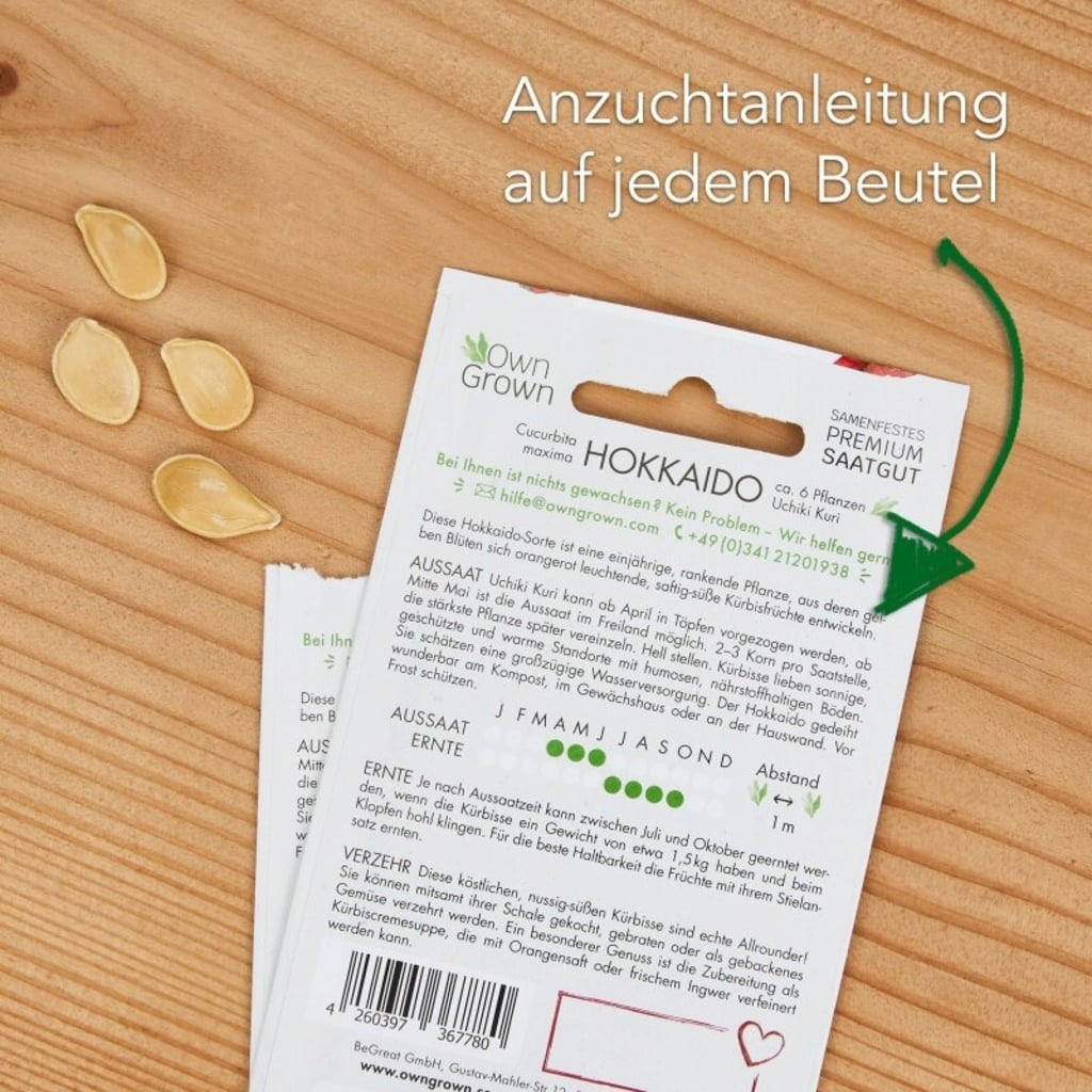 Own Grown Kürbis-Samen 8er Set
