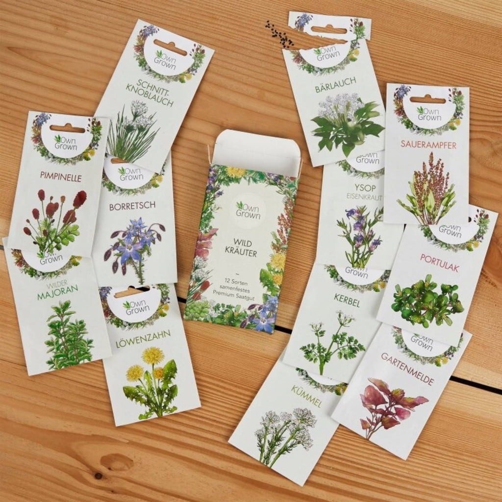 Own Grown Coffret de 12 Semences - Herbes Sauvages