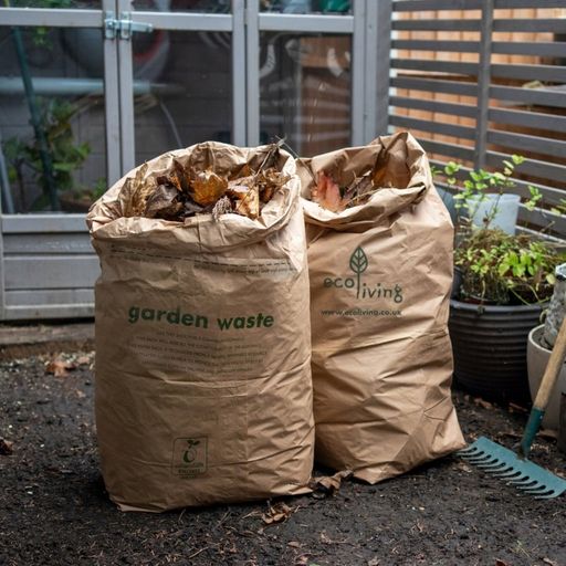 ecoLiving Kompostierbare Müllbeutel Garten - 5 Stück