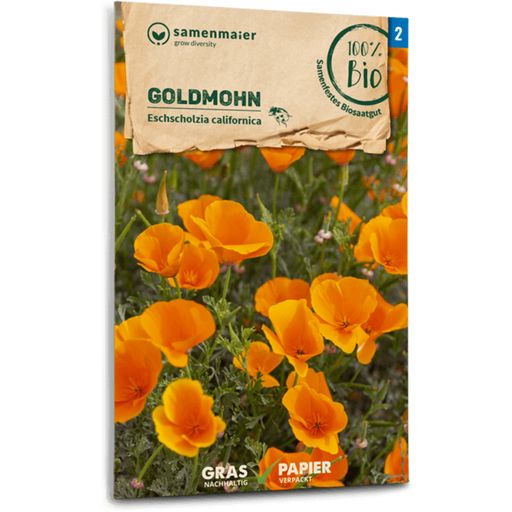 Samen Maier Organic California Poppy - Orange