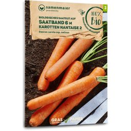 Samen Maier Organic Carrot Seed Tape "Nantaise 2"