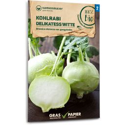 Samen Maier Organic Kohlrabi "Delikatess Witte"