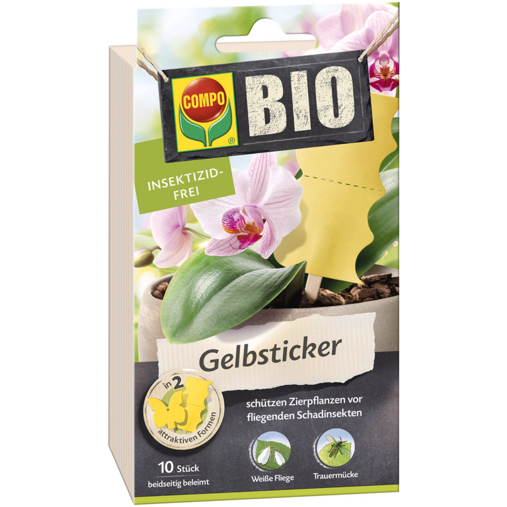 Compo BIO Yellow Stickers 10 Items Bloomling International compo-bio-yellow-stickers-10-items-bloomling-international