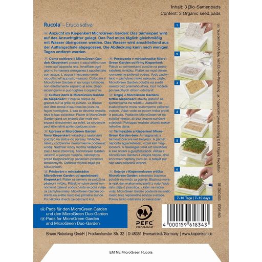 Kiepenkerl EKO Microgreen Pads Rucola - Refill - 1 Paket