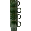 Coffee & More Espresso csésze - 4 darabos szett - Zöld