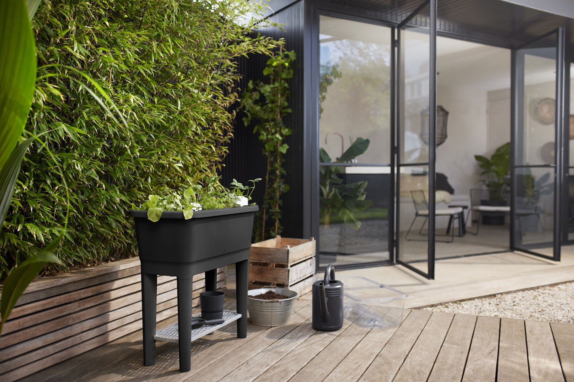 elho Mini-Carré Potager Surélevé NOA - Living Noir